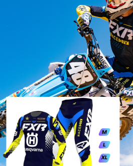 FXR Revo Rockstar Husqvarna MX Gear Jersey/Pants Combo Motocross ATV Racing Set