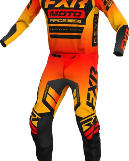 Black Orange Motorcycle gear set clothing