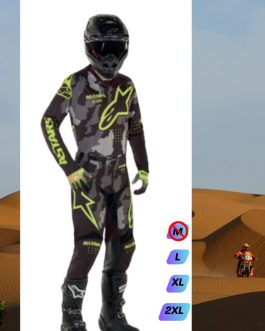 ALPINESTARS 2022 RACER TACTICAL MX OFF ROAD GEAR SET < BLACK GRAY GREY CAMO YELLOW FLURO > PANT & JERSEY COMBO