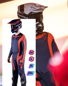 Alpinestars Techstar jersey Arch Night Navy Hot Orange